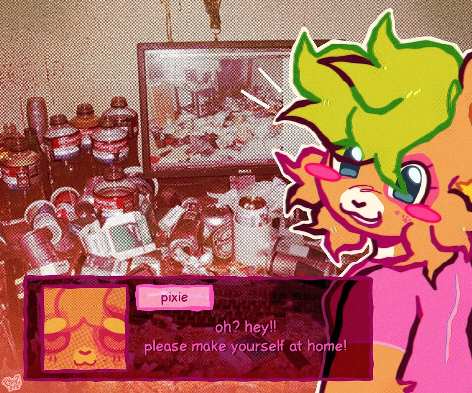 welcome home!; digital, collage; january 2026