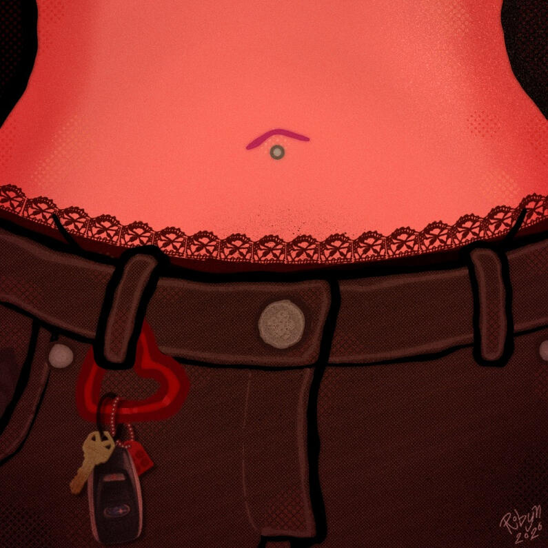 waistline; digital, collage; feb 26'