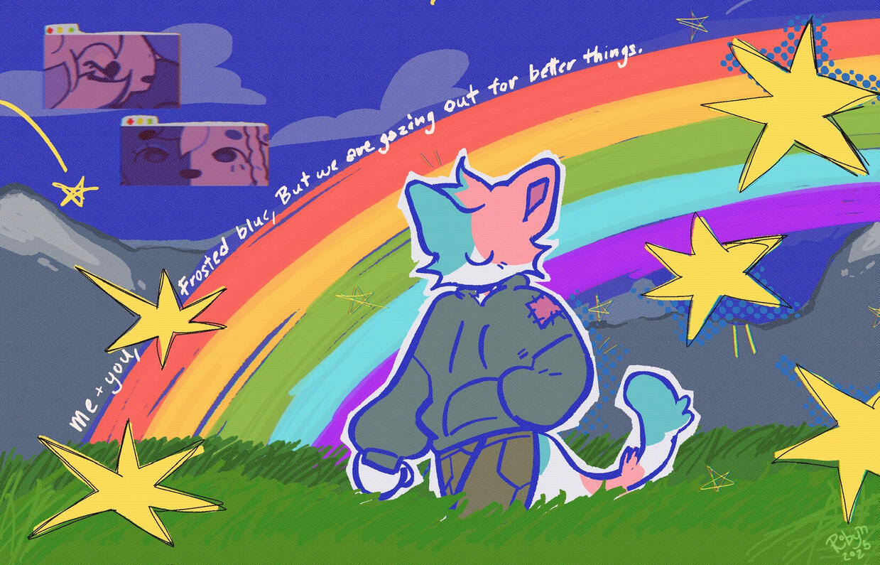 meadow; digital, collage; october 2025