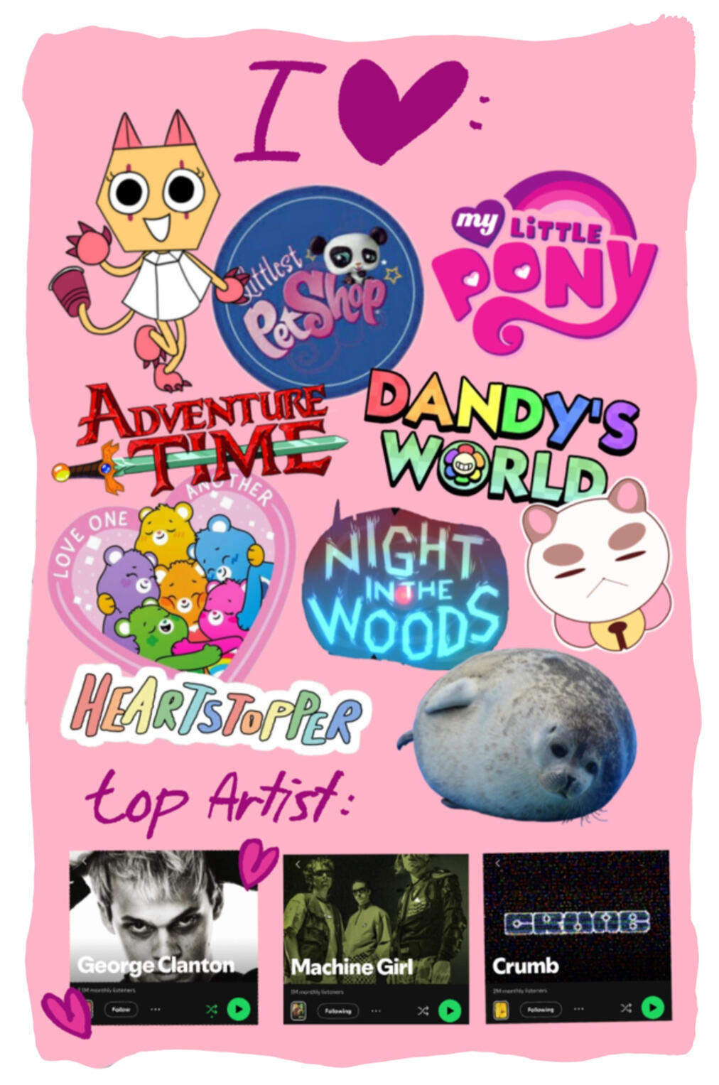 photos of artist a poloroid-styled graphic of 2 selfies of the artist 'toastd' !